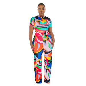 CUSTOM Manufacture of Tie Dyed Top And Pants 2 Pieces Sets in various fabrics and styles